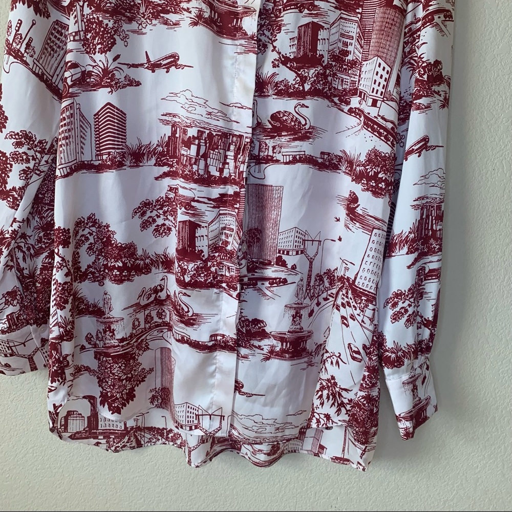 ❌SOLD❌ ZARA City Print Oversized Shirt - Picture 11 of 11